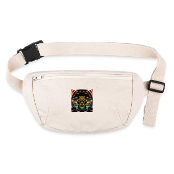 African Mask - Stanley/Stella recycled Hip Bag  - natural - Front