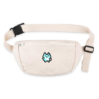 Petit bonhomme pixel - Sac banane recyclé Stanley/Stella - blanc naturel - Devant