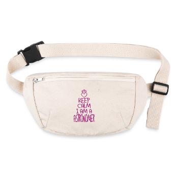 Keep Calm Astronom cool Astronom Geschenk - Stanley/Stella recycelte Gürteltasche - Naturweiß - Vorne