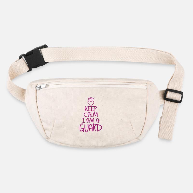 Keep Calm Security Guard Cool Security Guard Cadeau Sac banane recyclé Stanley/Stella
