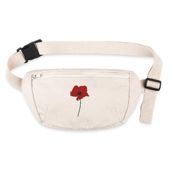coquelicot - Sac banane recyclé Stanley/Stella - blanc naturel - Devant