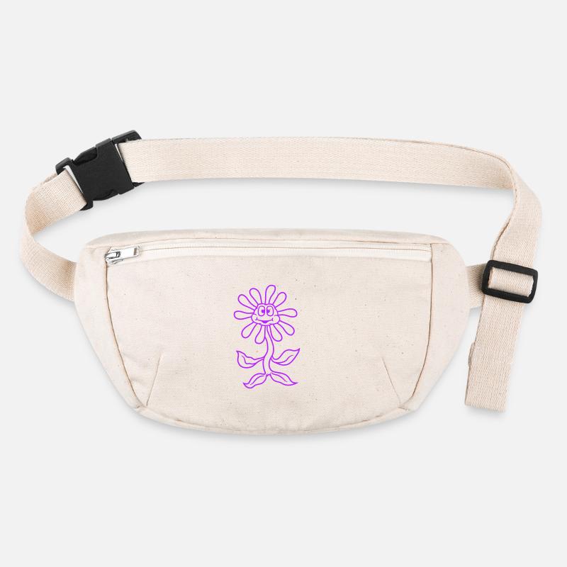 Petite fleur de tournesol visage heureux drôle Sac banane recyclé Stanley/Stella