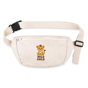 Mignon lionceau - Enfant sauvage - Sac banane recyclé Stanley/Stella - blanc naturel - Devant