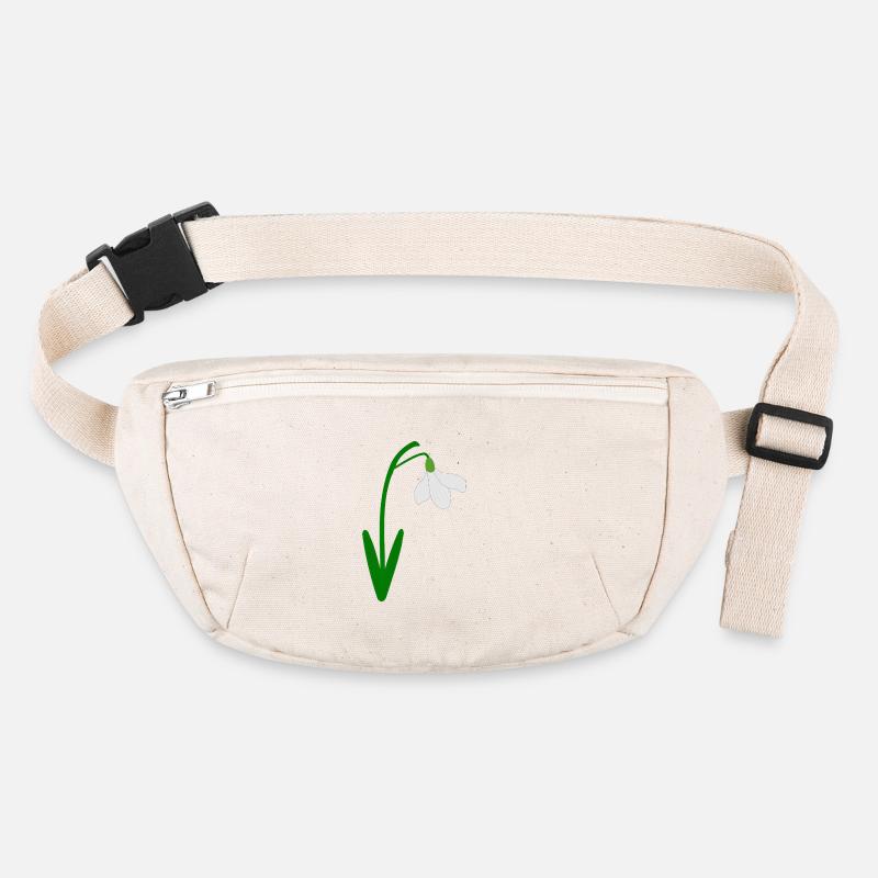 Schneeglöckchen, Geburtsmonat Januar Blumengeburtstag Stanley/Stella recycelte Gürteltasche
