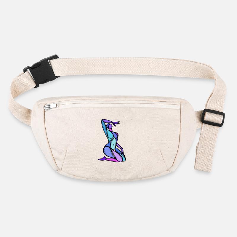 Abstrakte blaue Frau-Silhouette Stanley/Stella recycelte Gürteltasche