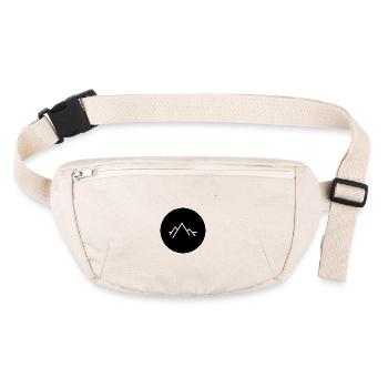 Mountains Hiking Mountain - Stanley/Stella recycled Hip Bag  - natural - Front
