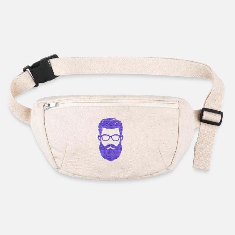 Beard Wearer Masculinity Mustache Beard Stanley/Stella recycled Hip Bag 