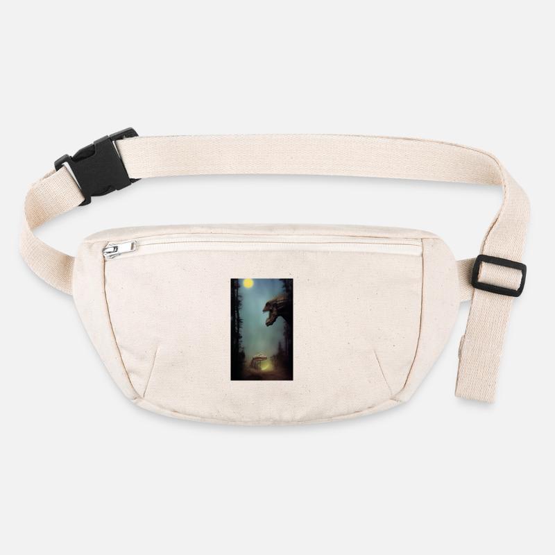Creepy Horror Comic Alien on a strange planet land Stanley/Stella recycled Hip Bag 