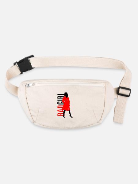 Bad Girl - Stanley/Stella recycelte Gürteltasche - Naturweiß - Vorne