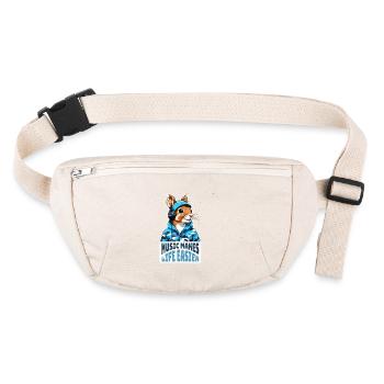 Music makes life easier - Stanley/Stella recycled Hip Bag  - natural - Front