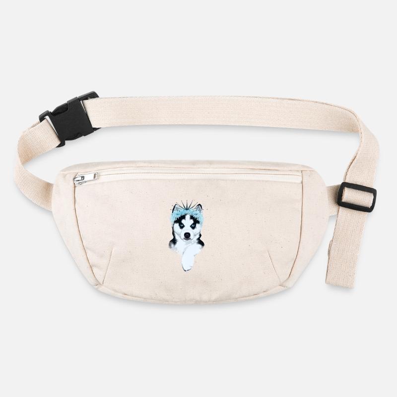 Eisprinzessin - Husky mit Krone  Stanley/Stella recycelte Gürteltasche