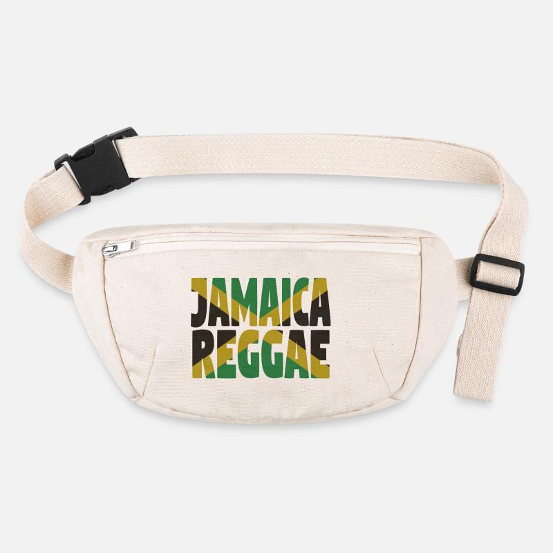 Reggae jamaïcain - Sac banane recyclé Stanley/Stella - blanc naturel