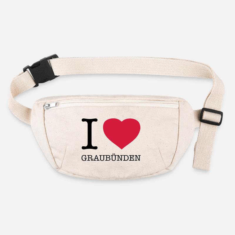 J’AIME LES GRISONS Sac banane recyclé Stanley/Stella