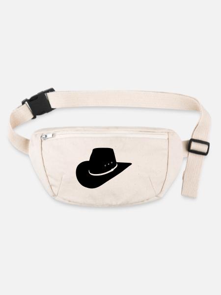 cowboy hut - Stanley/Stella recycelte Gürteltasche - Naturweiß - Vorne