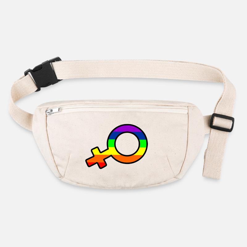 Gender Frau Logo mit Regenbogen Stanley/Stella recycelte Gürteltasche
