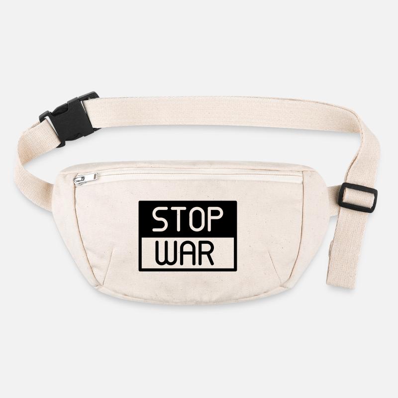 stop war, no war Sac banane recyclé Stanley/Stella