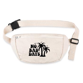 NO BAD DAYS PLAME AND SUMMER JOY - Stanley/Stella recycled Hip Bag  - natural - Front