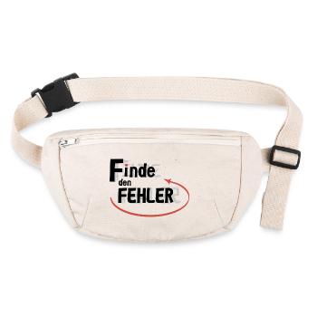 Finde den Fehler - Stanley/Stella recycelte Gürteltasche - Naturweiß - Vorne