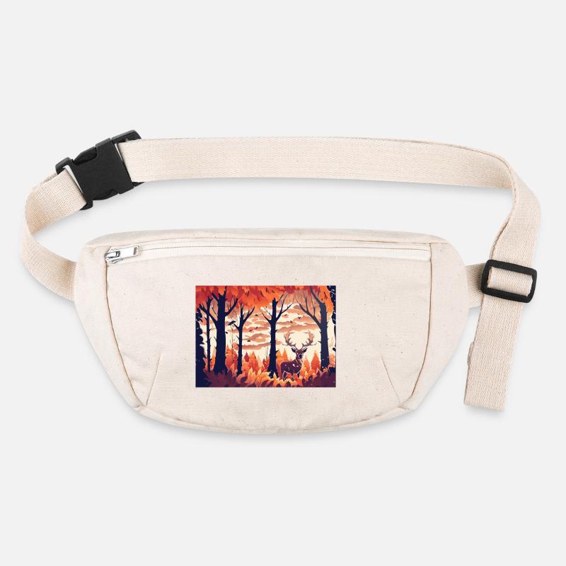 Le cerf dans le champ (Collection d’automne #13) Sac banane recyclé Stanley/Stella