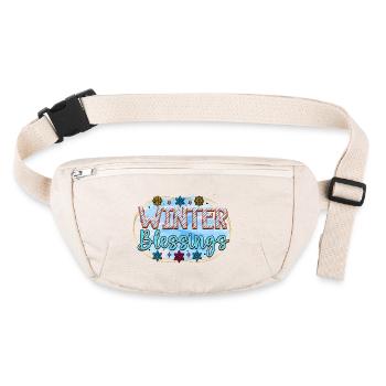 Winter blessings - Stanley/Stella recycled Hip Bag  - natural - Front
