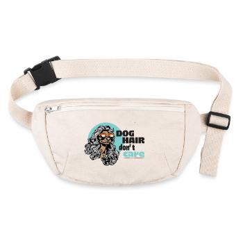 poils de chien, je m’en fiche - Sac banane recyclé Stanley/Stella - blanc naturel - Devant
