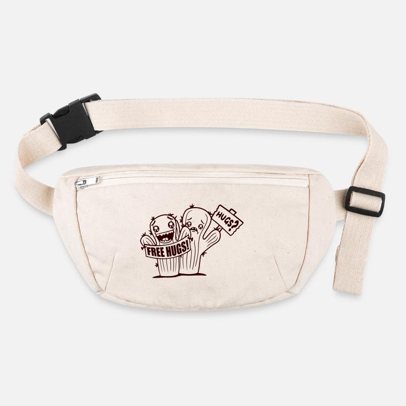 Free Hugs Cactus Hug Face Sad Shield Stanley/Stella recycled Hip Bag 