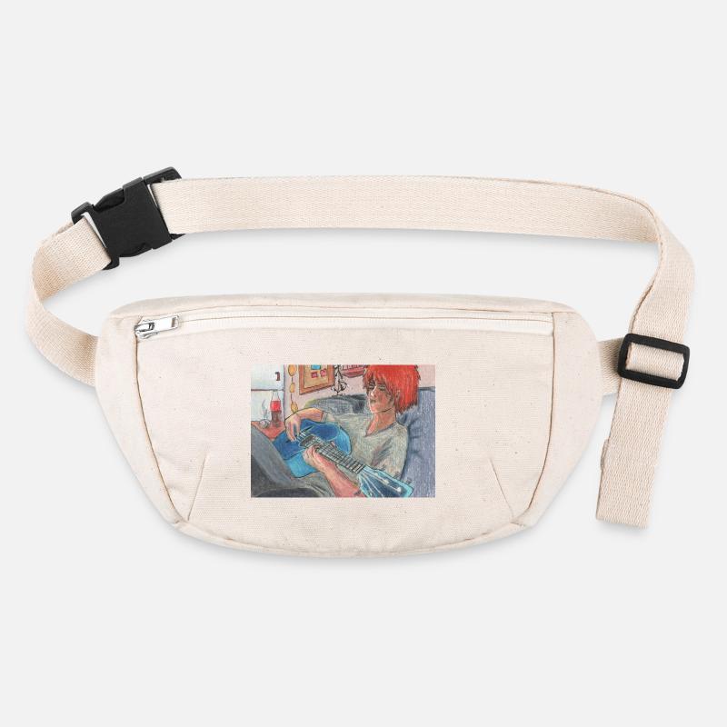 Blaue Gitarre Stanley/Stella recycelte Gürteltasche