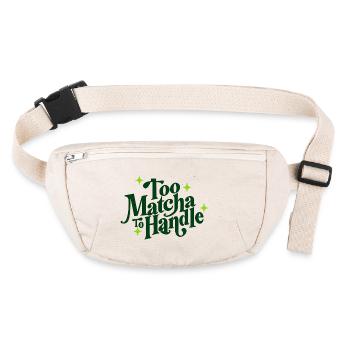 Trop Matcha Pour Manipuler - Sac banane recyclé Stanley/Stella - blanc naturel - Devant