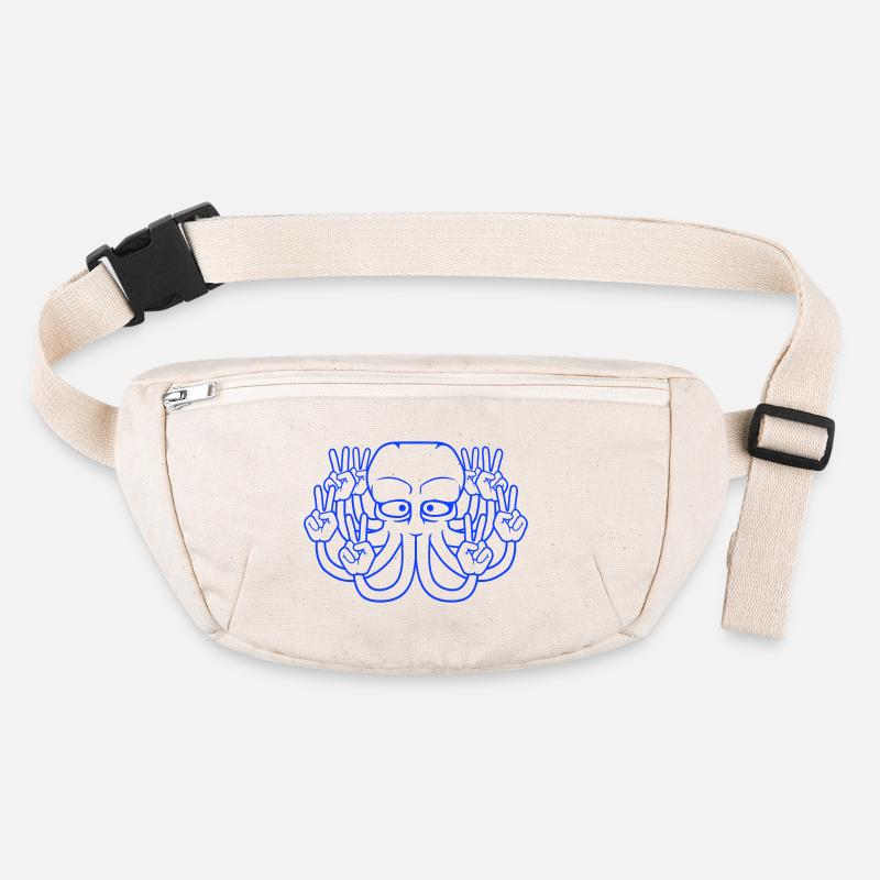 Kraken Peace Hand Sign Victory Symbol Hands Fun Stanley/Stella recycled Hip Bag 
