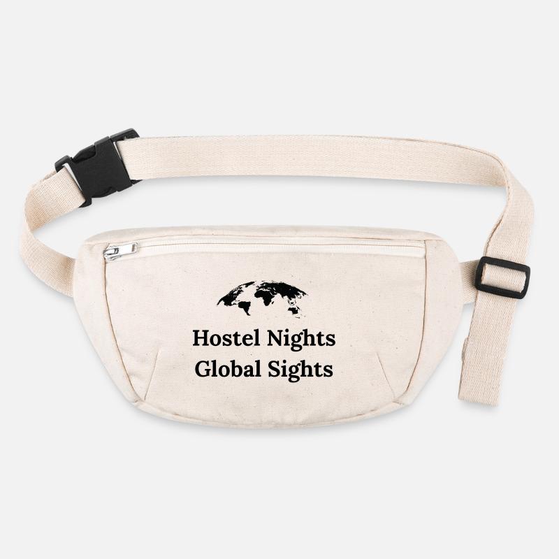 Hostel Nights, Global Sights – Backpacker Shirt Stanley/Stella recycelte Gürteltasche