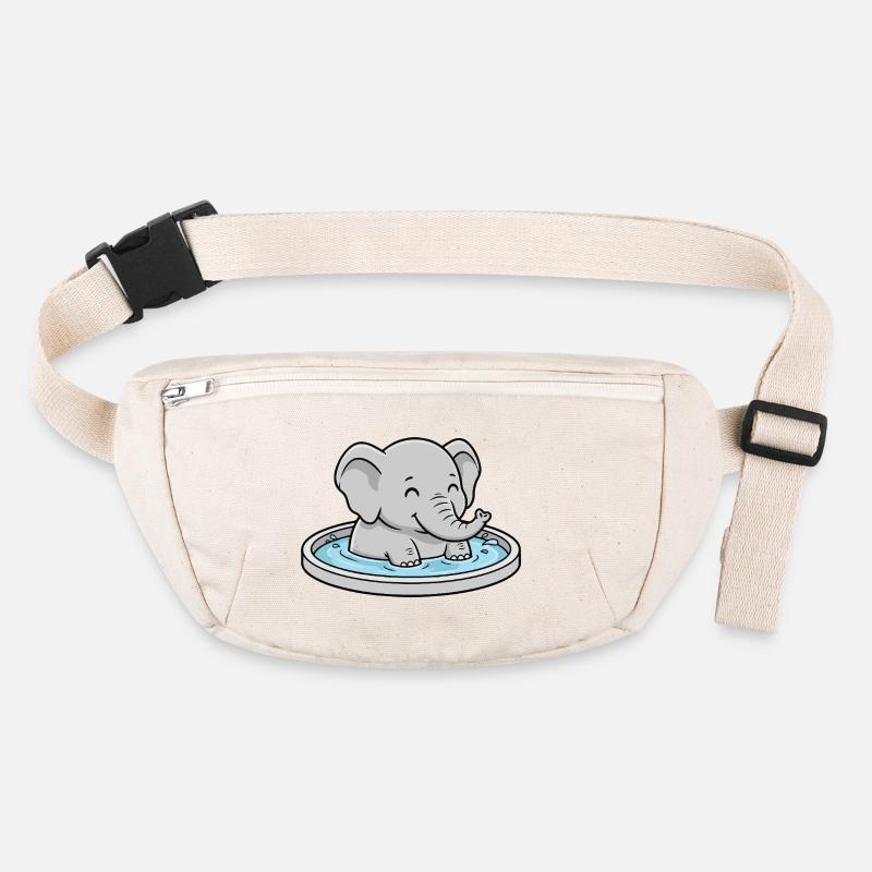 Elephant in the paddling pool Stanley/Stella recycled Hip Bag 