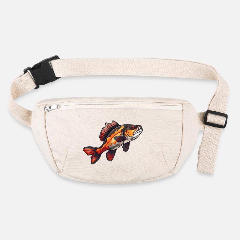 Perch Cartoon Fish Stanley/Stella recycled Hip Bag 