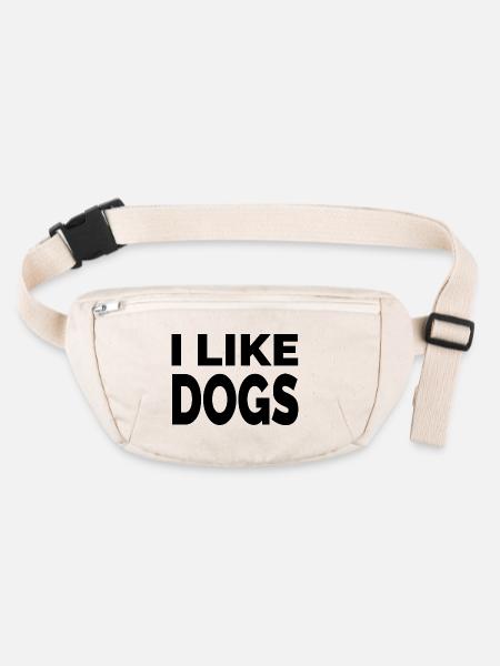 canine - Sac banane recyclé Stanley/Stella - blanc naturel - Devant