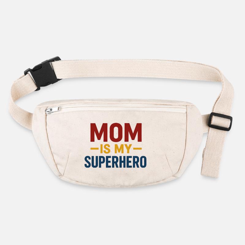 Mom Superhero — Bold Typography Stanley/Stella recycled Hip Bag 
