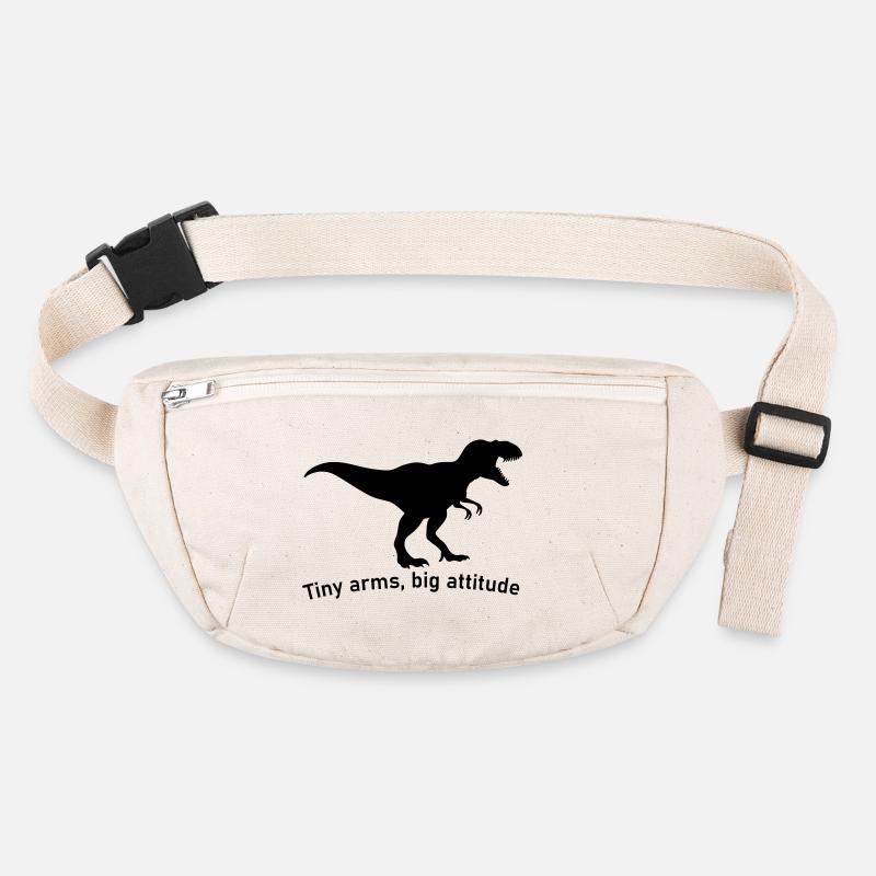 small hands big ego big dinosaur t-rex Stanley/Stella recycled Hip Bag 