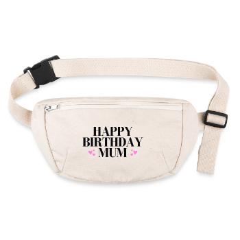 Happy birthday mum - Stanley/Stella recycelte Gürteltasche - Naturweiß - Vorne
