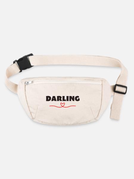Darling Be Me Valentine - Stanley/Stella recycled Hip Bag  - natural - Front