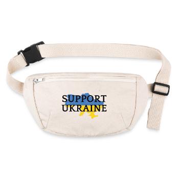 Ukraine - Stanley/Stella recycelte Gürteltasche - Naturweiß - Vorne