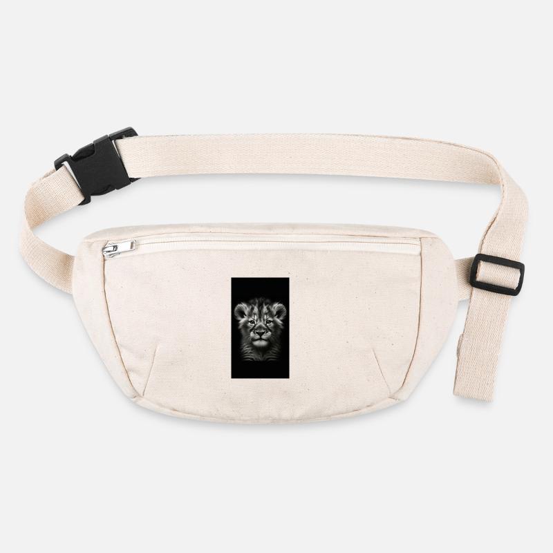 Bébé Löwe - Junger König - Lion Jeune Roi - Sac banane recyclé Stanley/Stella - blanc naturel