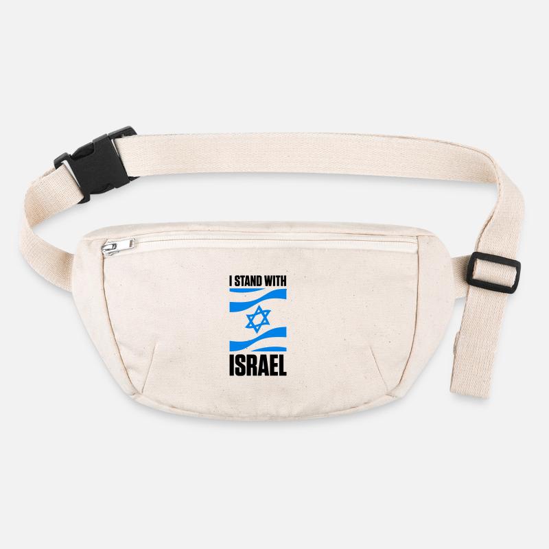 Stand with Israel Jerusalem Tel Aviv Étoile de David Sac banane recyclé Stanley/Stella