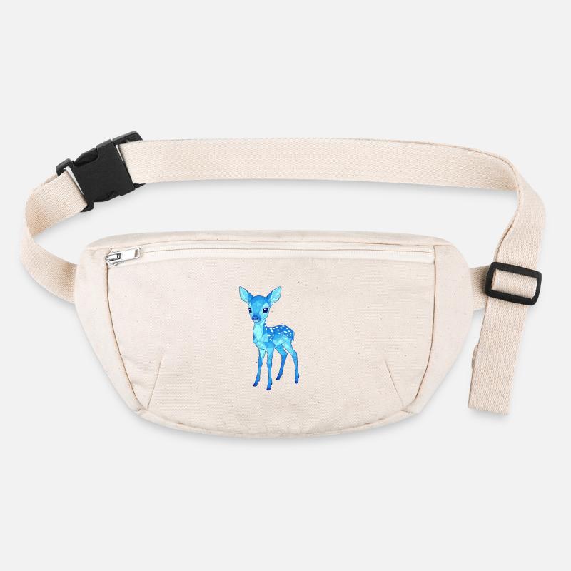 Blue Low-Poly Deer Stanley/Stella recycled Hip Bag 