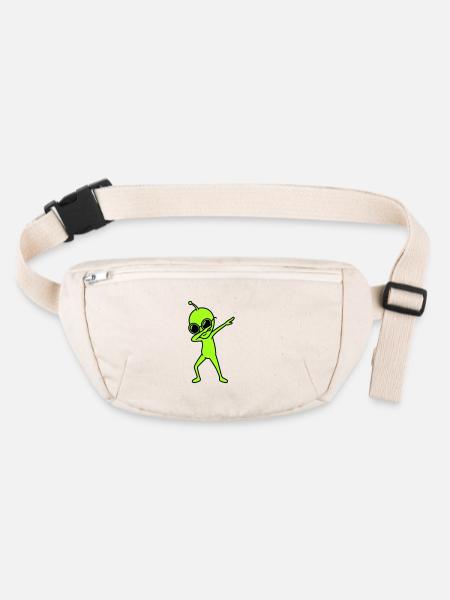 Alien Dab - Sac banane recyclé Stanley/Stella - blanc naturel - Devant