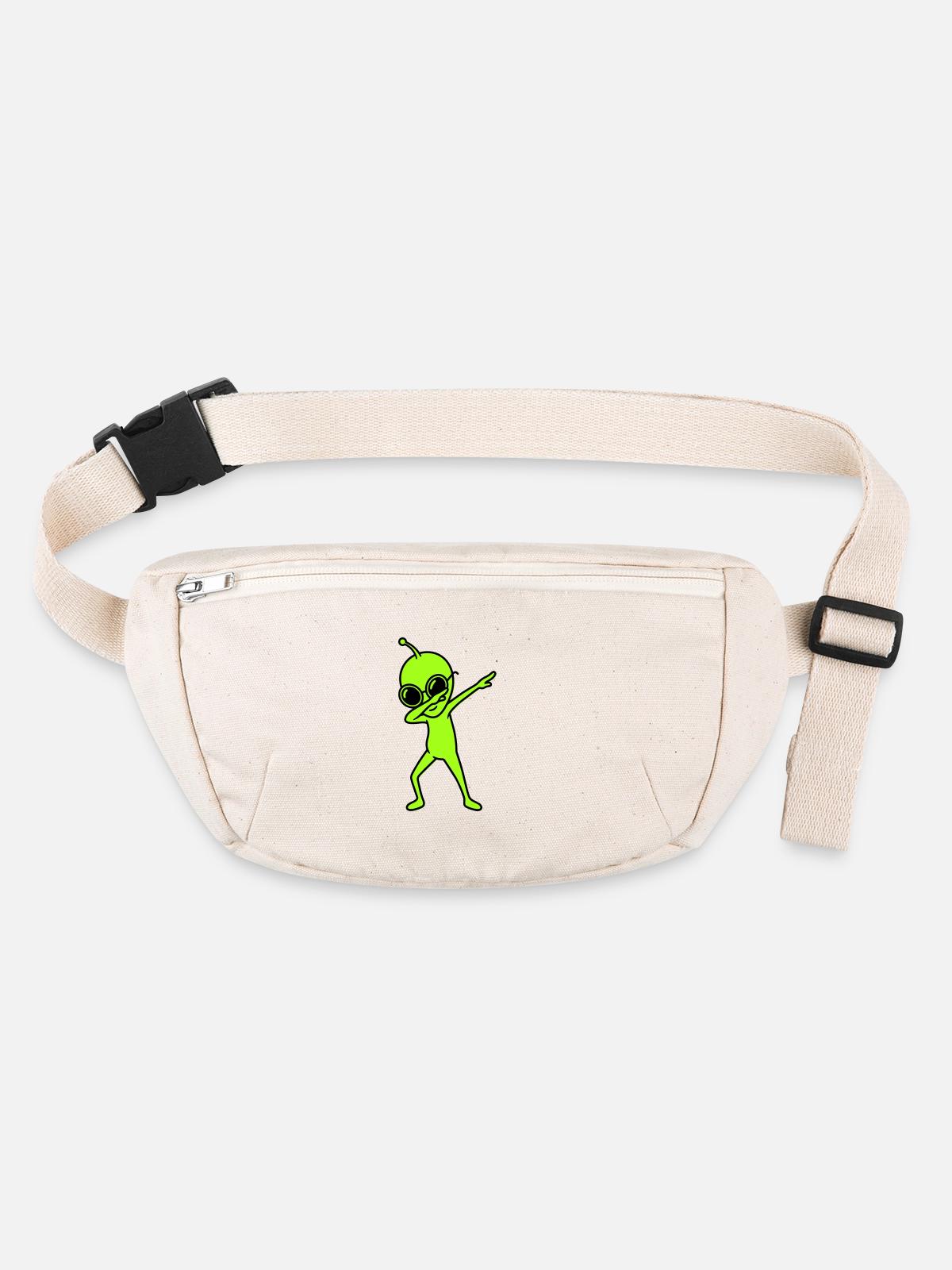 Alien Dab - Sac banane recyclé Stanley/Stella - blanc naturel - Devant
