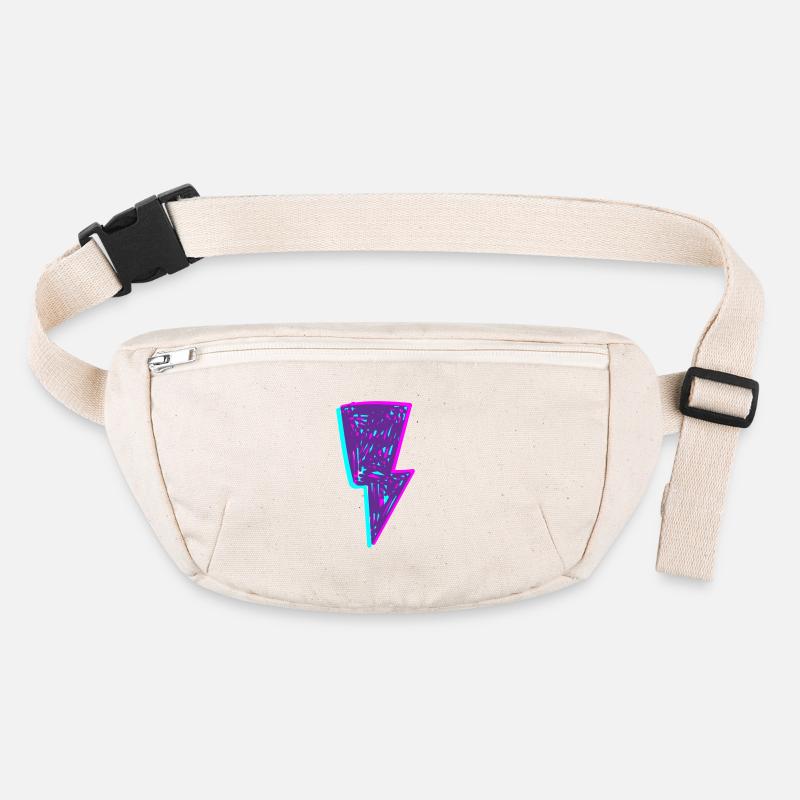 Psychedelic Neon Beam Stanley/Stella recycled Hip Bag 