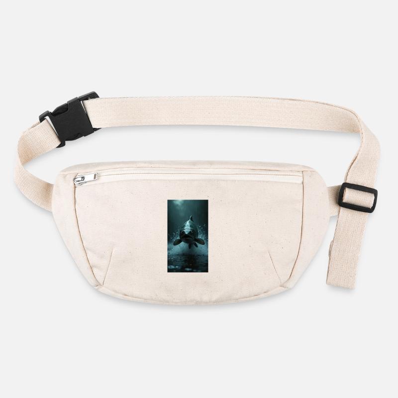 A jumping salmon (fish) Stanley/Stella recycled Hip Bag 