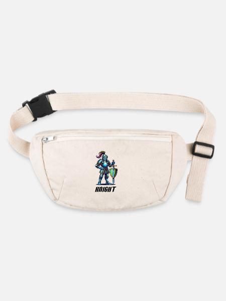 Bande dessinée Knight - Sac banane recyclé Stanley/Stella - blanc naturel - Devant