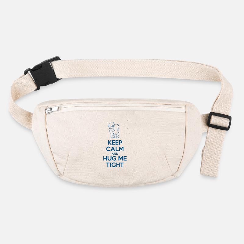 Keep Calm and Hug me Tight Stanley/Stella recycled Hip Bag 