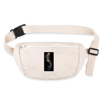 Golden Feather Peacock - Stanley/Stella recycled Hip Bag  - natural - Front