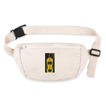 Car with speedometer - Stanley/Stella recycled Hip Bag  - natural - Front