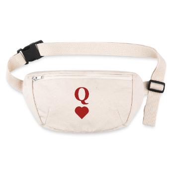 "Queen of Hearts" Chest - Stanley/Stella recycled Hip Bag  - natural - Front